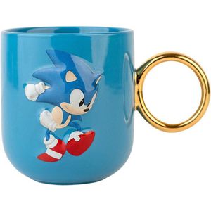 Sonic The Hedgehog Sonic Kop blauw Keramiek - Fan merch, Gaming