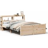 vidaXL - Bedframe - met - hoofdbord - massief - grenenhoutx200 - cm