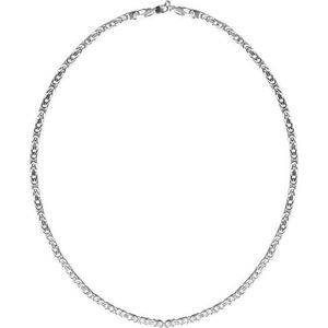 FirstChoice KON32 Ketting zilver Koningsschakel 3,2 mm breed 29,5 gram 45 cm lang