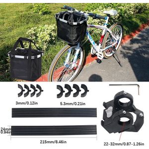 Fietsmand - Dieren Fietsmand - Fietsmand Hond en Kat voorop - Opvouwbare Fietsmand - Waterdicht - Afneembare Stuurmand - Aluminiumlegering Frame - Zwart - 5 kg