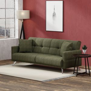 Springcrest® Sofabed Barcelona - Donkergroen - 200x80x77 cm