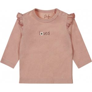 Dirkje - T-shirt - Loved - Dusty - Pink - Bio - Cotton - Maat 74