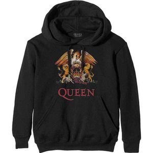 Queen - Classic Crest Hoodie/trui - S - Zwart