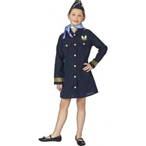 Stewardess kostuum voor meisjes - verkleedkleding 140