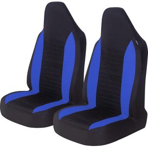 Autostoelhoezen Eenvoudige Emmer Stijl Universele Autostoelhoezen Voorkant Paar Fit voor Auto Truck SUV Van Stoelhoezen Auto Stoelbeschermer, Blauw