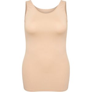 RJ Bodywear Pure Color dames shirt extra lang (1-pack) - nude - Maat: 4XL