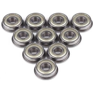 10 Stuks F608Z Flenslager Kogellager Metaal Staal Afgeschermd Miniatuur 8-22-7mm Metrisch flenslager met hoge kwaliteit .