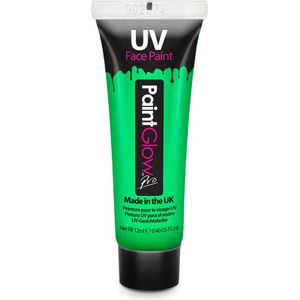 PaintGlow - UV Face & Body paint - Blacklight verf - Festival make up - 12 ml - groen