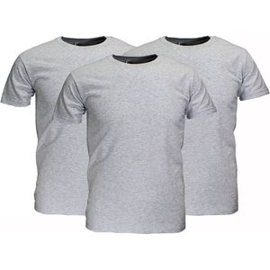 Fruit Of The Loom Blanco Katoenen T-Shirts 3-Pack Grijs Gemêleerd - 140, KleurGrijs Gemeleerd