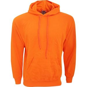 Fruit Of The Loom Heren Sweatshirt Met Capuchon / Hoodie (Oranje) (Maat S)