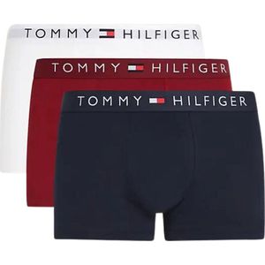 Tommy Hilfiger 3P Trunk Web Heren Ondergoed - Blauw/Wit/Rood - Maat XXL