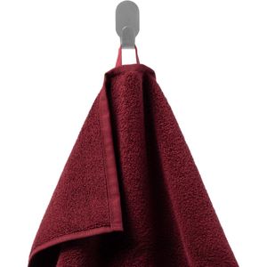 Unyqoos® Deluxe Set van Twee Luxe Handdoeken in Rijke Merlot Tinten, Hoogwaardige Katoenkwaliteit