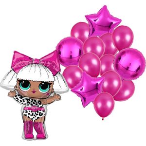 LOL ballon set - 68x86cm - Folie Ballon - L.O.L. Suprise - Themafeest - Verjaardag - Ballonnen - Versiering - Helium ballon