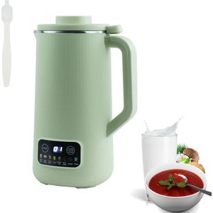 ALLGoods. Sojamelk Maker – Milk Maker 600ml – Soepmaker 220V – Soupmaker – Melkmachine – 10 Krachtige Messen – met LED-Scherm – Magnetische Deksel – met Verwarmingsfunctie - Groen