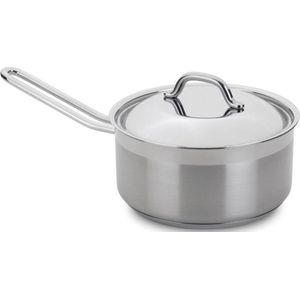 Steelpan met deksel, RVS, 14 cm - Silampos