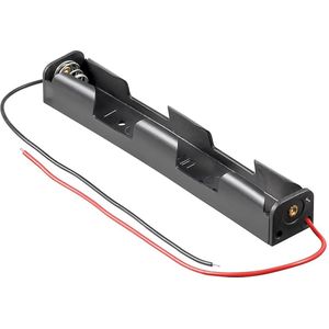 Batterijhouder voor 2 AA-batterijen - kabel met open einde