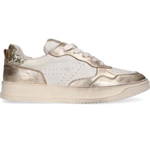 Sacha - Dames - Gouden metallic sneakers met glitters - Maat 38