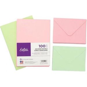 Crafter's Companion - A6 Mixed Pastels Card&Envelopes - 100 st.