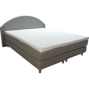 Slaaploods.nl Curve - Boxspring inclusief matras - 160x220 cm - Grijs