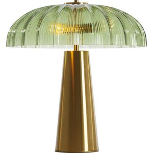 Light&living Tafellamp 2L Ø40x51 cm FUNGO glas groen+goud