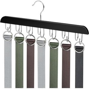 Trankielo - 360° Draaibare Stropdashaak met 14 Haken - Ruimtebesparende Organizer voor Tanktops, Sjaals en Tassen