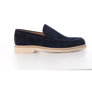 Maury heren loafer Boba in blauwe suede
