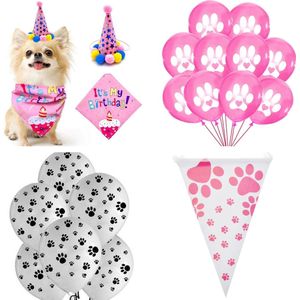 19-delige honden verjaardag set It's My Birthday roze - hond - verjaardag - honden feest - huisdier - decoratie - party