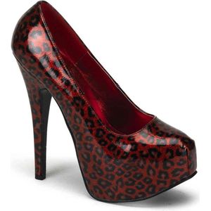 Bordello - TEEZE-37 Pumps - US 6 - 36 Shoes - Zwart/Rood