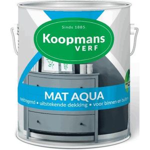 Koopmans mat aqua 373 wit 2,5 liter