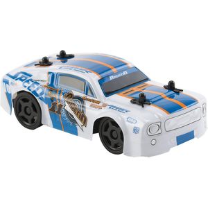 Race-tin Rc Auto Mustang 15 Cm 1:32 Wit/blauw