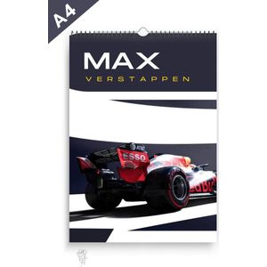 Kalender Max Verstappen | A4 formaat | Formule 1 | 2024 | Verjaardagskalender | Cadeau | Volwassenen | Kinderen | Max Verstappen | F1 | Red Bull racing | Maandkalender | Ophangbaar