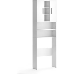 Vicco Luis Wasmachinekast – 190 x 64 cm Wit