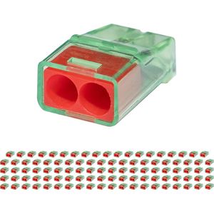 Lasklem - Vintex - 2 Polig - 0.2-2.5 mm2 - Rood - 100 Stuks