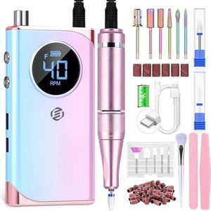 Equivera Elektrische Nagelvijl - Nagelfrees - Electric Nail File - Manicureset - Manicure. Pedicure - Nagelvijl - Nagelboor - Kerstcadeau - Sinterklaas - Sinterklaas Cadeau - Cadeau Voor Vrouw - Cadeau Voor Man - Cadeau