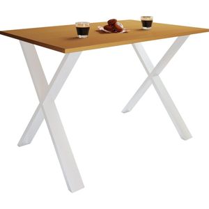 VCM Premium Houten Eettafel Keukentafel Eettafel Xona X Wit Premium Houten Eettafel Keukentafel Eettafel Xona X Wit