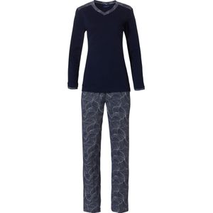 Pastunette - Winter Bloom - Pyjamaset - Blauw - Maat 48