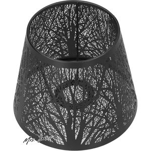 Mrs. Jones Lampenkappen Tafellamp E27 Kleine Lampenkappen Hollow out Tree Lampenkap Metalen Lichte Schaduw Vloerlamp Slaapkamer Decor Zwart - Design Verlichting .