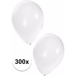 Witte ballonnen 300 stuks