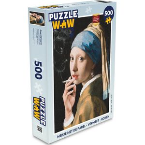 Puzzel Meisje met de parel - Vermeer - Roken - Legpuzzel - Puzzel 500 stukjes