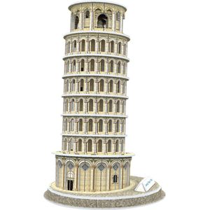 Premium Bouwpakket - Voor Volwassenen en Kinderen - Bouwpakket - 3D puzzel - (11+ Jaar) - Modelbouwpakket - DIY - The Leaning Tower of Pisa