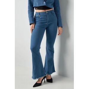 Spijkerbroek flared - jeans - nieuwe collectie - lente/zomer - dames - blauw - maat S
