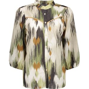 Geisha Blouse Blouse Met Print 43215 20 Kit/olive Dames Maat - M