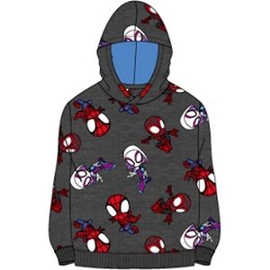 Disney junior Spidey amazing friends Grijs Sweater Gerecycled Katoen Maat 86