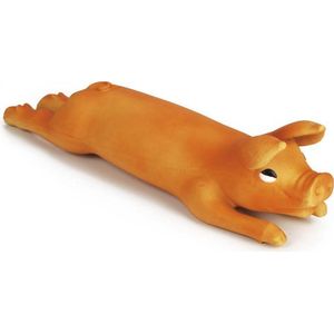 Beeztees Biggetje - Hondenspeelgoed - Oranje - Groot - 38,5x11x8 cm