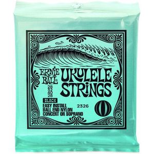 Ernie Ball 2326 Ukulele snaren set zwart - vervangende snaren voor een ukulele voor sopraan en concert ukulele .028 .032 .040 .028