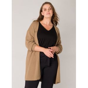 Yesta Gebreid Vest Taupe