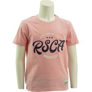 RSC Anderlecht t-shirt kids pink letters maat 134/140 (9 a 10 jaar)