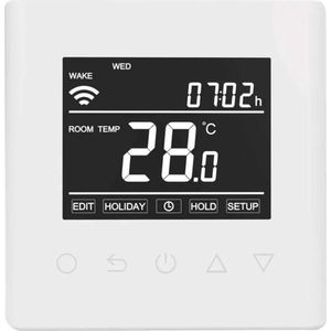 Calypso - Slimme Digitale WIFI Thermostaat - Voor Vloerverwarming of Elektrisch Infrarood Paneel - Wit