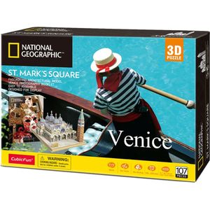 National Geographic 3D Puzzel St. Mark's Square (107 stukjes)