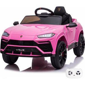 Lamborghini Urus - Elektrische Kinderauto 12V - 1 tot 6 jaar - Roze